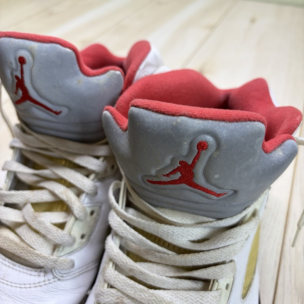 Air Jordan 5 Retro Fire Red Silver Tongue 2020 Size US Mens 10.5